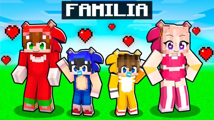 Adopté una FAMILIA SONIC en Minecraft!