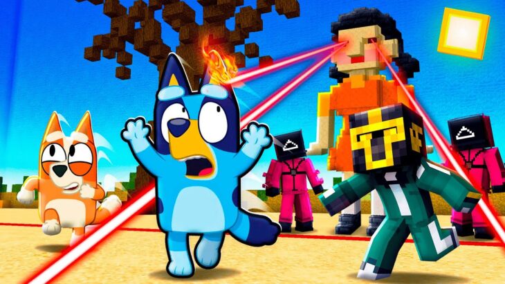 BLUEY PARTICIPA EN EL JUEGO DEL CALAMAR 2 EN MINECRAFT 😱