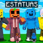 Batalla de Construcción de ESTATUAS en MINECRAFT!