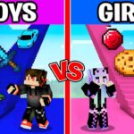 Boy vs Girl Staircase Challenge in Minecraft!