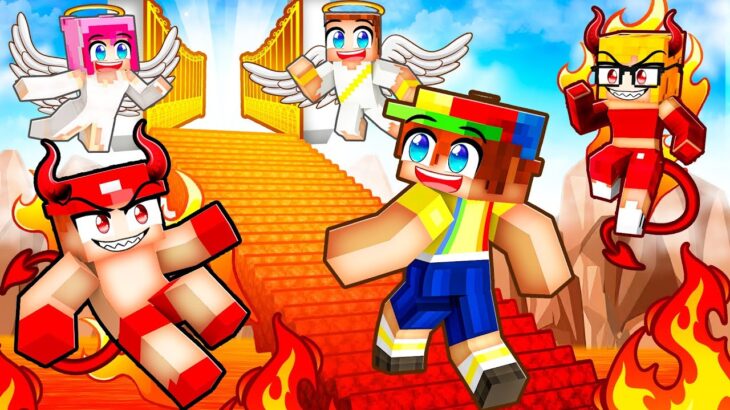 Escape HELL To HEAVEN In Minecraft With MY CRAZY FAN GIRLS…