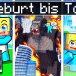 GEBURT bis TOD von KING KONG vs GODZILLA in Minecraft!