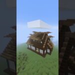 How to Build an Oak Starter House in 60 Seconds in Minecraft #minecraft #shorts #art #music #video