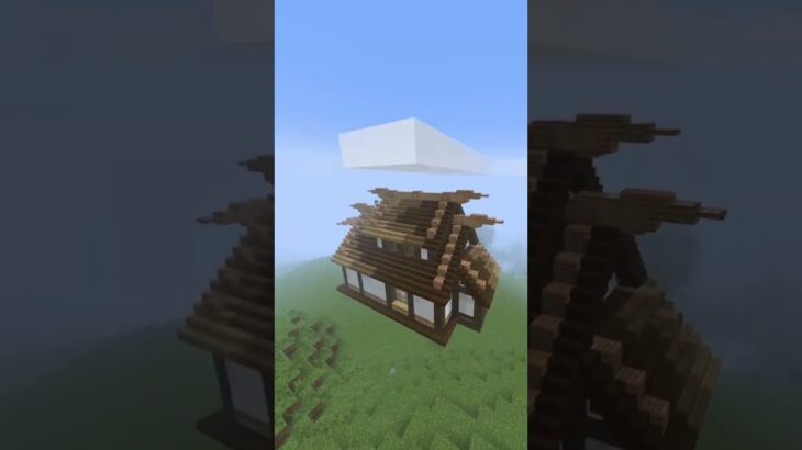 How to Build an Oak Starter House in 60 Seconds in Minecraft #minecraft #shorts #art #music #video