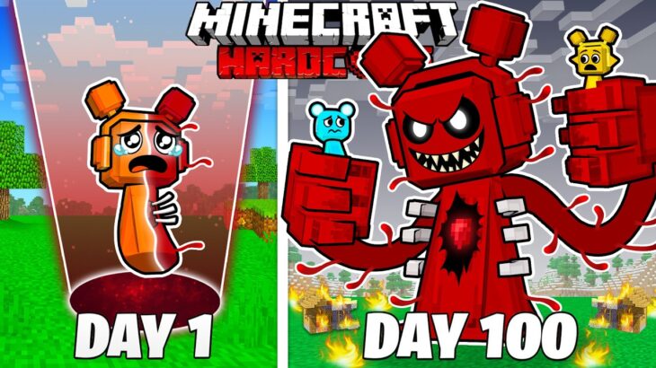 I Survived 100 Days as a BLOOD SPRUNKI in HARDCORE Minecraft