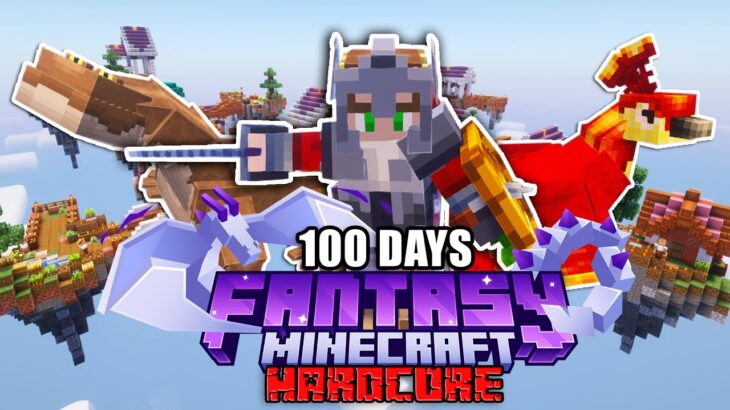 I Survived 100 Days in FANTASY Minecraft Hardcore!