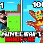 I Survived 1000 DAYS as LEGENDARY IRON MAN in HARDCORE Minecraft! – Crazy Adventures Compilation