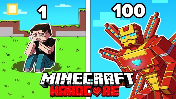 I Survived 1000 DAYS as LEGENDARY IRON MAN in HARDCORE Minecraft! – Crazy Adventures Compilation