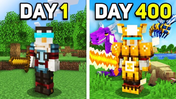 I Survived 400 Days in CRAZY CRAFT in Minecraft Hardcore!