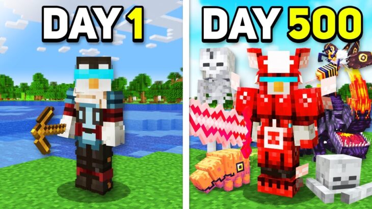 I Survived 500 Days in CRAZY CRAFT in Minecraft Hardcore!