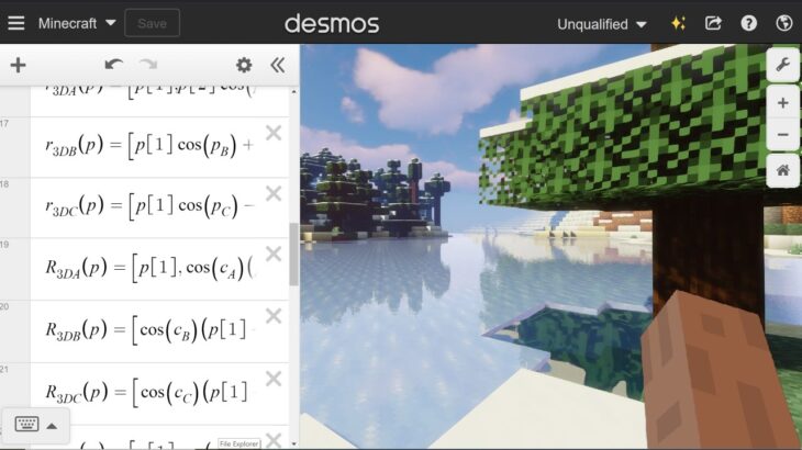 I built Minecraft in Desmos (part 1)