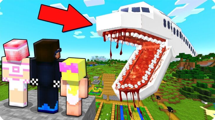 😱 ВЫЖИВАНИЕ НА СИДЕ САМОЛЁТ ПОЖИРАТЕЛЬ В МАЙНКРАФТ! ШЕДИ ЛЕСКА И НУБИК INFECTED SKY MINECRAFT