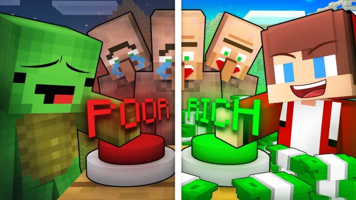 JJ and Mikey Choose POOR or RICH in Minecraft – Maizen