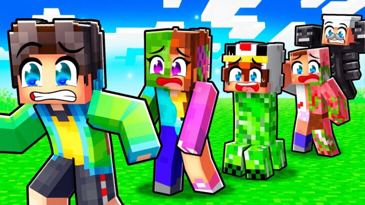 Mes amis sont des MOBS sur Minecraft !