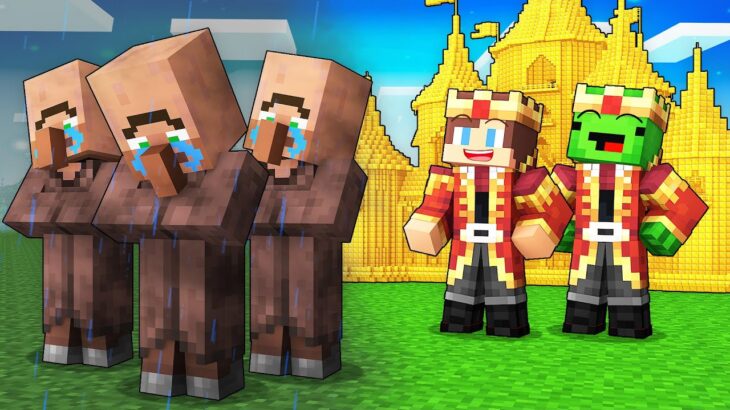 Mikey and JJ Became KINGS and Kick Villagers Out in Minecraft (Maizen)