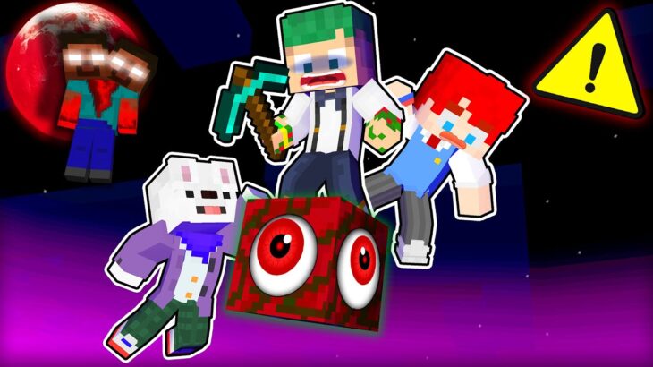 都市伝説ブロックを壊してみた結果…？呪われた１マスブロックで生活するマインクラフト💀🔨【マイクラ・Minecraft】よろずや🍭【まいくら・マインクラフト】よろずや🍭