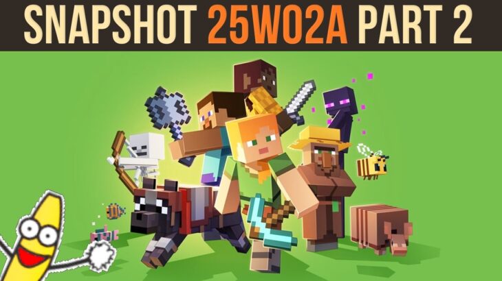 Minecraft News – Movement Nerf & More Animal Variants – Snapshot 25W02A