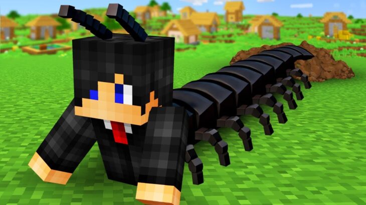 Minecraft but I Become A Centipede!