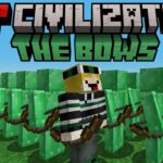 Minecraft but I become a BOW in PVP CIVILIZATION