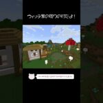 ウィッチの家の周りに村を建築したよ！【Minecraft】【#Shorts】 #マイクラ #マインクラフト #minecraft