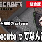 【Minecraft】グダグダマイクラ　新executeってなんだぁ?　統合版　 cotomoをお供に黙々とコマンドを作っていく