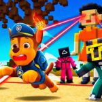 PAW PATROL PARTICIPA EN EL JUEGO DEL CALAMAR 2 EN MINECRAFT 😱