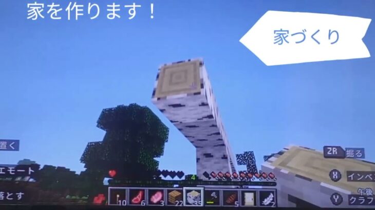 いくらのマインクラフトPart2　家づくり！　初めてのバトル！せんもんいくら　　　　マインクラフト　Minecraft