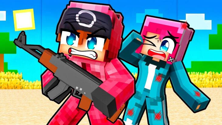 Playing as a PROTECTIVE PINK SOLDIER In Minecraft!