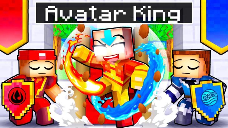 Playing as an AVATAR KING in Minecraft!