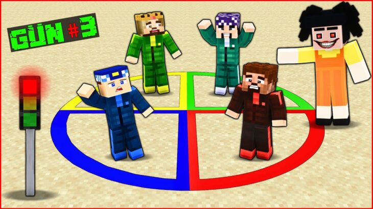 SQUİD GAME DAİRESİNDEN SON ÇIKAN KAZANIR! 😱 – Minecraft￼
