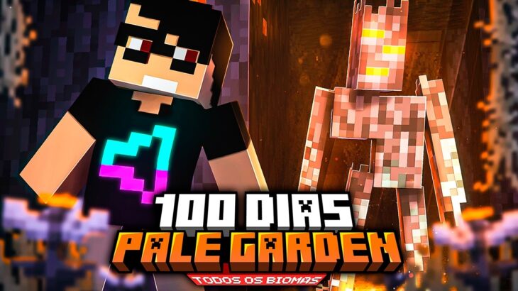 Sobrevivi 100 dias no NOVO BIOMA do Minecraft PALE GARDEN – O FILME