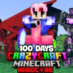 Tôi Sinh Tồn 100 Ngày Minecraft CRAZYCRAFT Siêu Khó !!