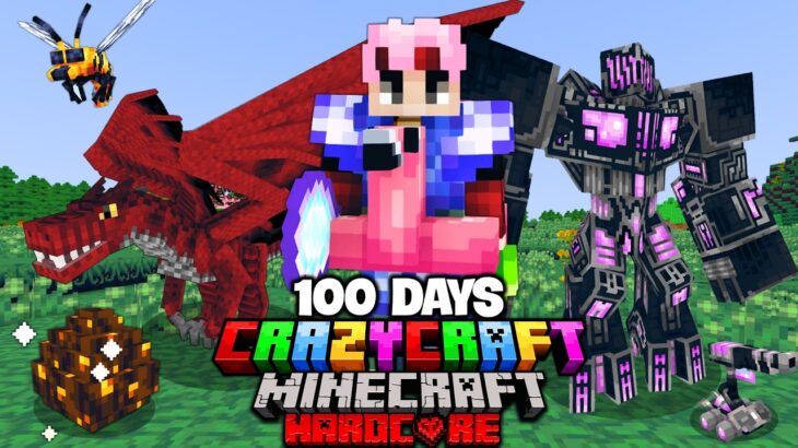 Tôi Sinh Tồn 100 Ngày Minecraft CRAZYCRAFT Siêu Khó !!