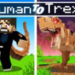 Transforming into Dinosaurs in Minecraft