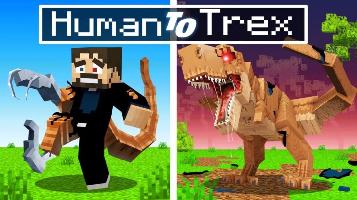 Transforming into Dinosaurs in Minecraft