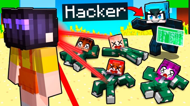 Usando Comandos de HACKER en los SQUID GAMES en Minecraft!