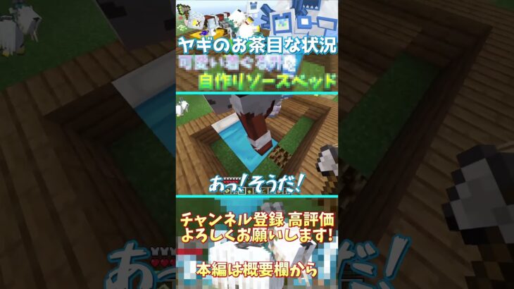 【マイクラ】ヤギのお茶目な状況 #マイクラ #マインクラフト #minecraft #黄昏の森