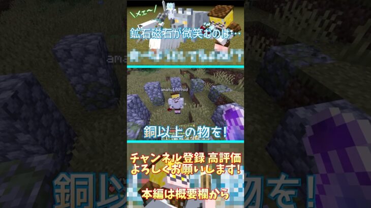 【マイクラ】鉱石マグネットが微笑むのは… #マイクラ #マインクラフト #minecraft #黄昏の森