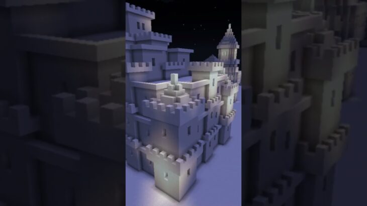 【マイクラ 建築 雪】雪の夜　#マイクラ #マイクラ建築 #minecraft #マインクラフト