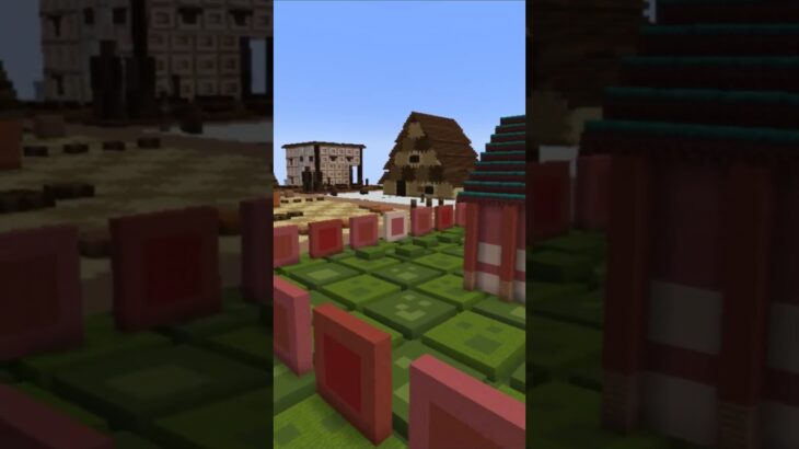 【マイクラ 建築 お菓子の家】マイクラで建築　お菓子の街のお菓子の家　マイクラ #minecraft #マインクラフト #マイクラ建築