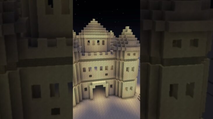 【マイクラ 建築 砂漠】砂漠の夜を作る　#minecraft #マインクラフト #マイクラ建築