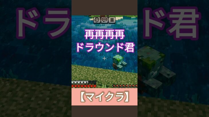 【マイクラ】再再再再ドラウンド君 #マイクラ #minecraft