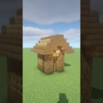 【マイクラ】オークとトウヒで作る簡単初期拠点【マイクラ建築】 #minecraft #マイクラ #マインクラフト #shorts