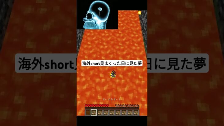 【minecraft】海外short見まくった日の夢