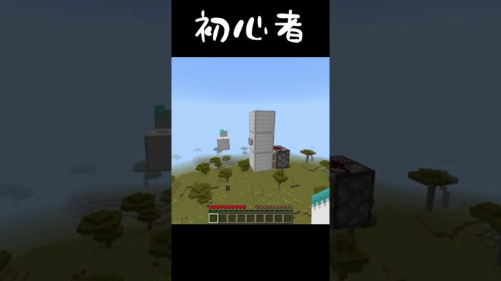 初心者と上級者の違い #shorts #マイクラ