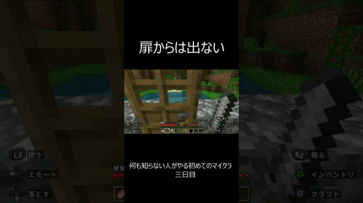 【マインクラフト】　どこからでも出れる家　 #shorts