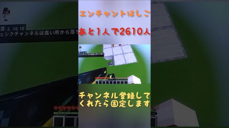 エンチャント＋はしご着地！？#マイクラ #着地