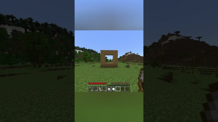 ガラス板って割れないの？ #マイクラ #マインクラフト #統合版
