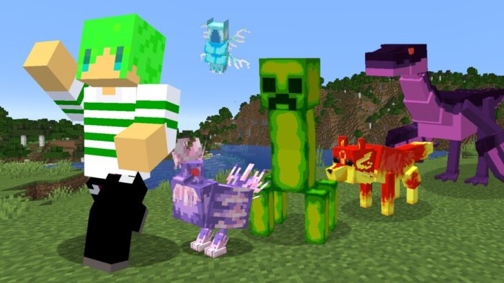 進化したモブを仲間にできる世界でサバイバル【マインクラフト】