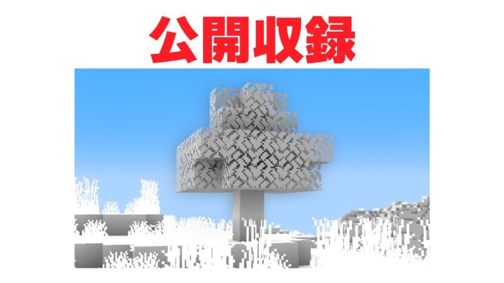 真っ白なマイクラ